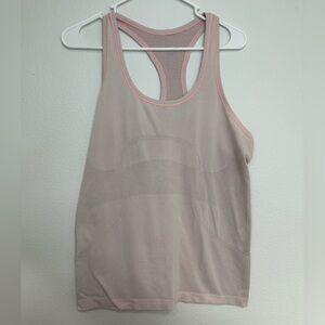Lululemon Swiftly, size 10, light pink, “Earn Your Shower”